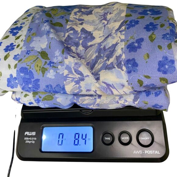 Lauren Conrad Top Womens 4X Blue Floral Tunic Buttons Loose Peasant Cottagecore - Picture 9 of 9